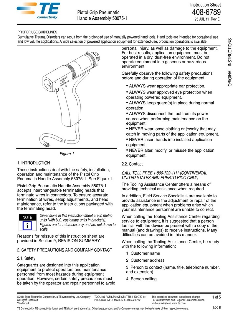TE Connectivity 58075-1 instruction sheet