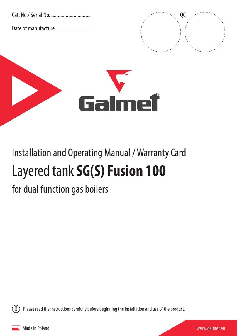Galmet SG Fusion 100 Installation and operating manual Galmet SG Fusion 100 Installation and operating manual