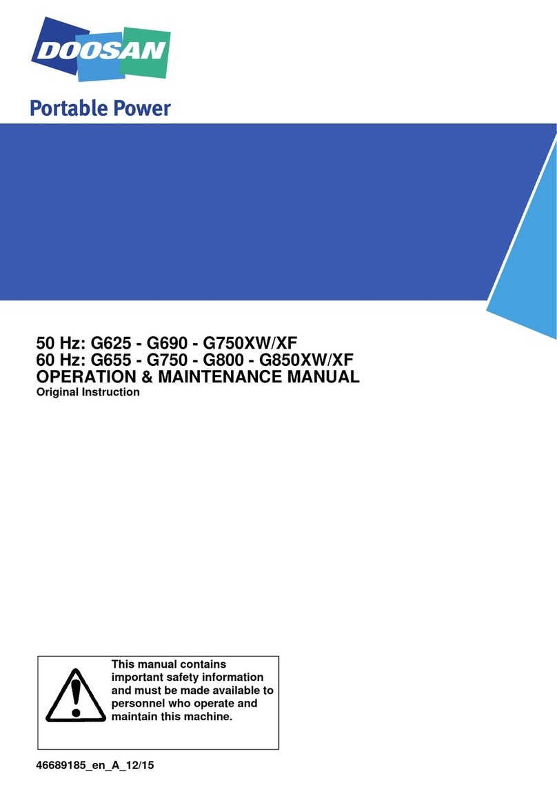 Doosan G625XW Operation & maintenance manual
