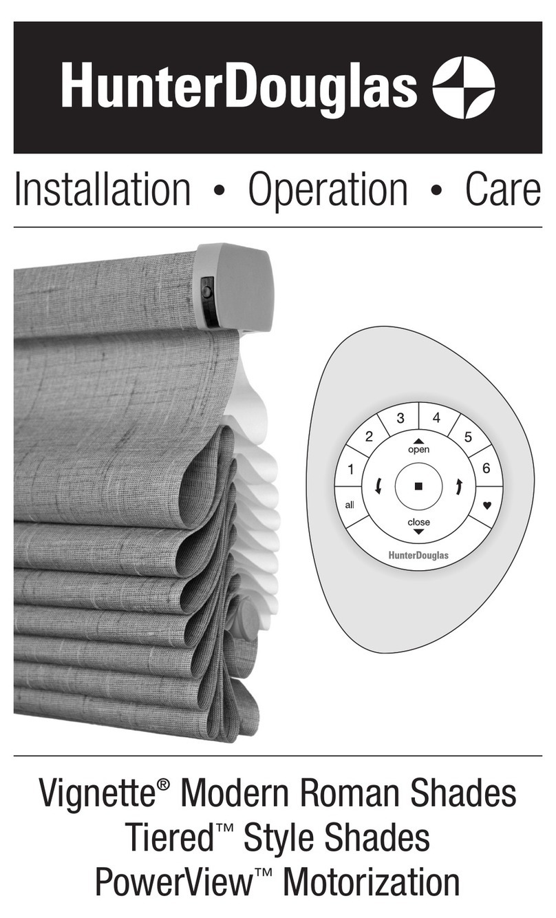 HunterDouglas Vignette Tiered Instrallation, Operation, Care HunterDouglas Vignette Tiered Instrallation, Operation, Care