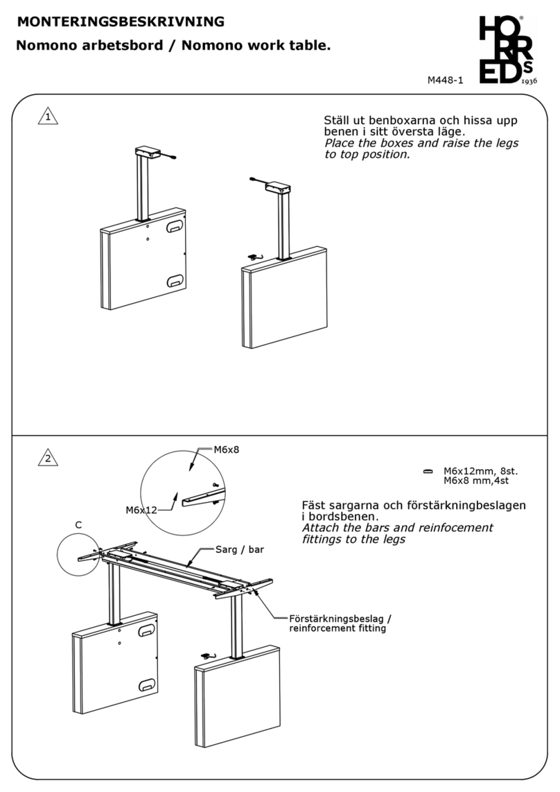 Horreds Nomono work table User manual