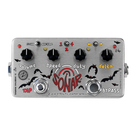 Zvex Effects Sonar User manual