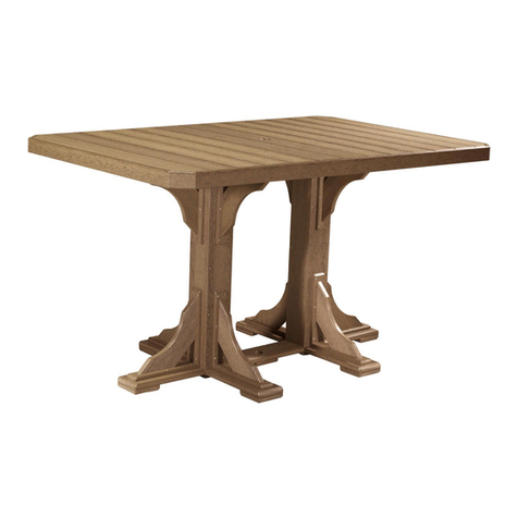 LuxCraft 4x6 Rectangle Double Pedestal Table Assembly instructions LuxCraft 4x6 Rectangle Double Pedestal Table Assembly instructions