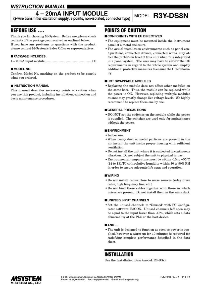 M-system R3Y-DS8N User manual