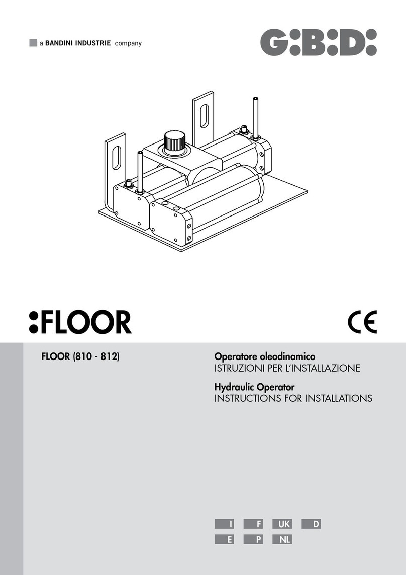 Bandini Industrie GI.BI.DI. FLOOR Series Instructions for installations