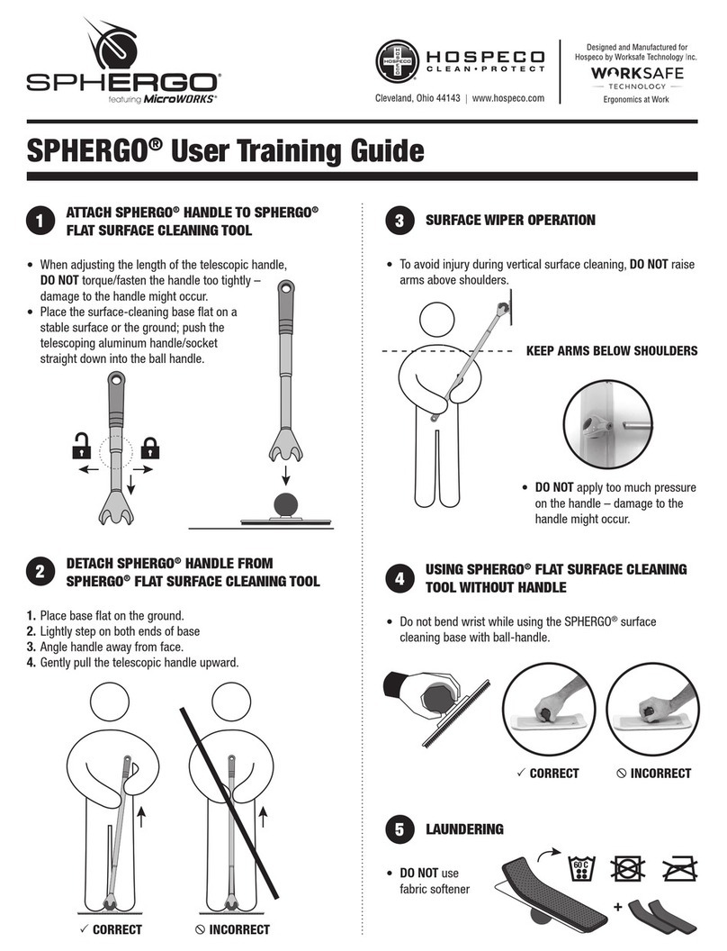 HOSPECO SPHERGO User training guide