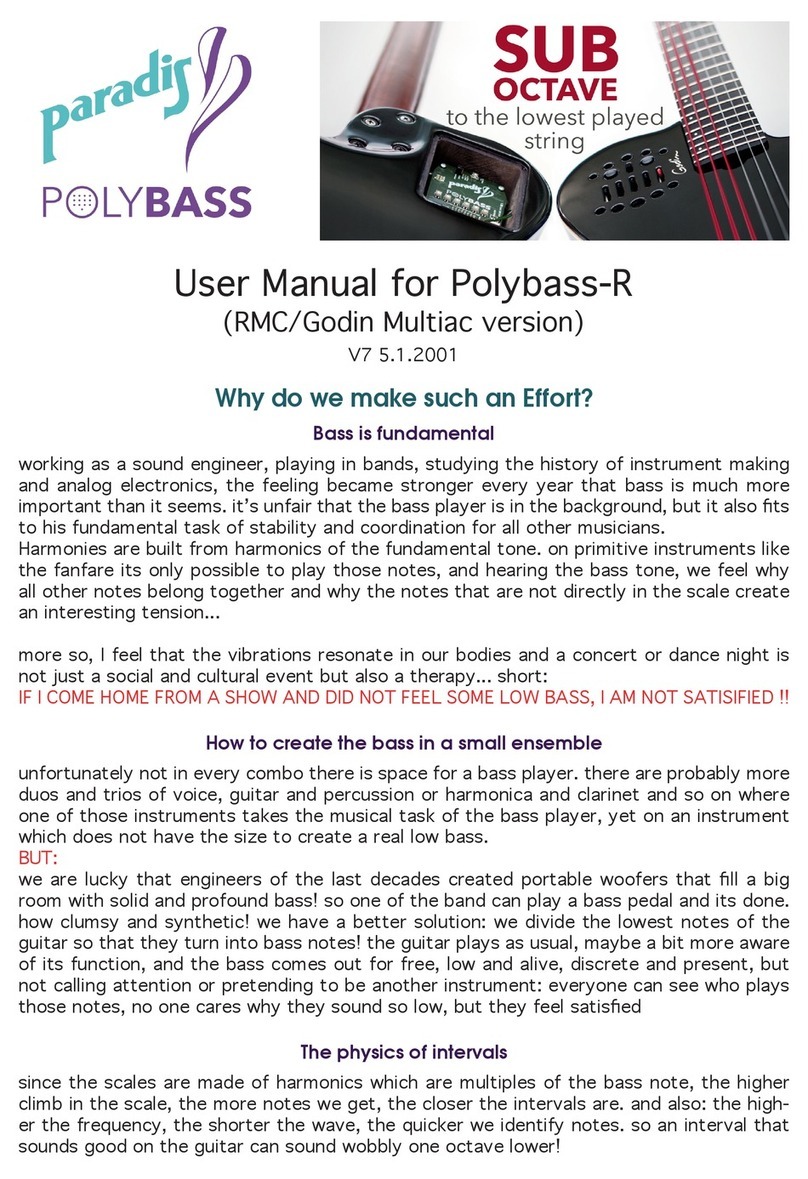 paradis Polybass-R user manual