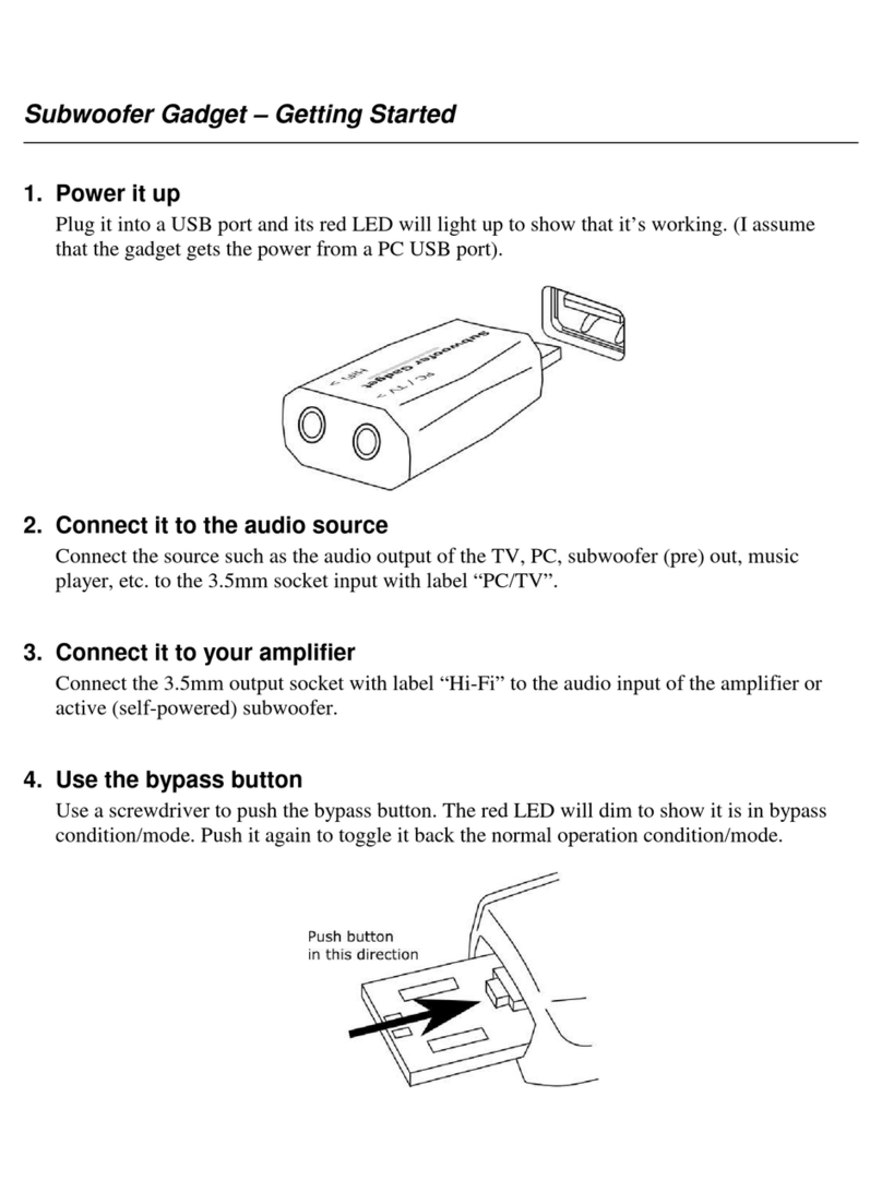 Natural Bass Technology Subwoofer Gadget Getting started
