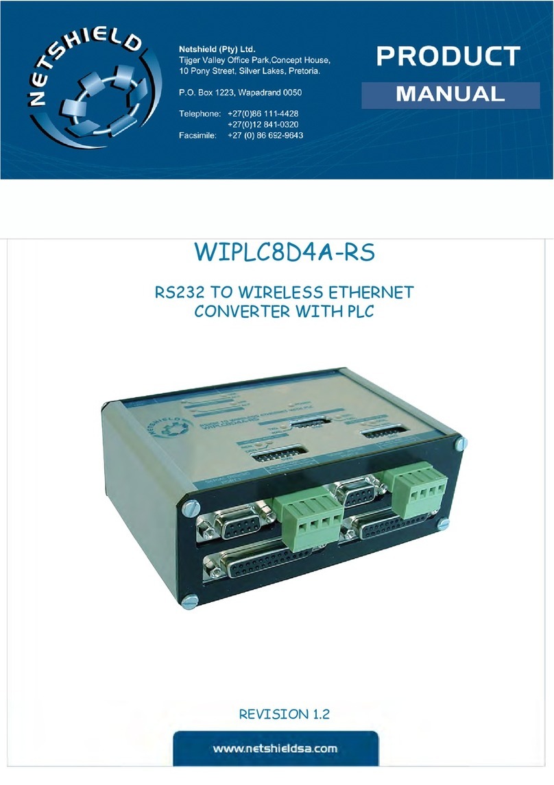 NetSHIELD WIPLC8D4A-RS RS232 product manual NetSHIELD WIPLC8D4A-RS RS232 product manual