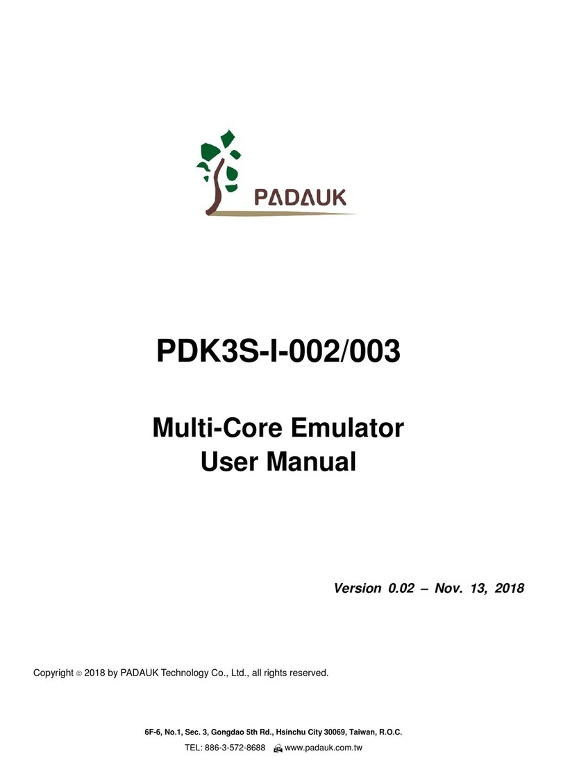 PADAUK PDK3S-I-002 User manual