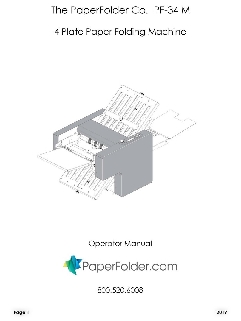 PaperFolder PF-34 M User manual