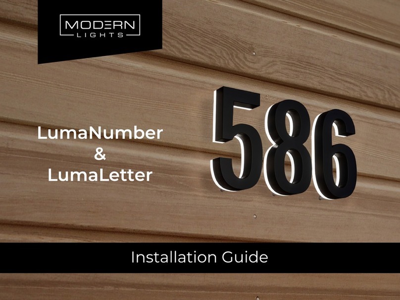 Modern Lights LumaNumbers installation guide
