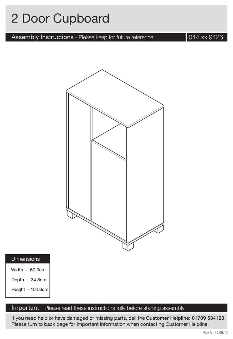 J D Williams 2 Door Cupboard 044 9426 Series User manual J D Williams 2 Door Cupboard 044 9426 Series User manual