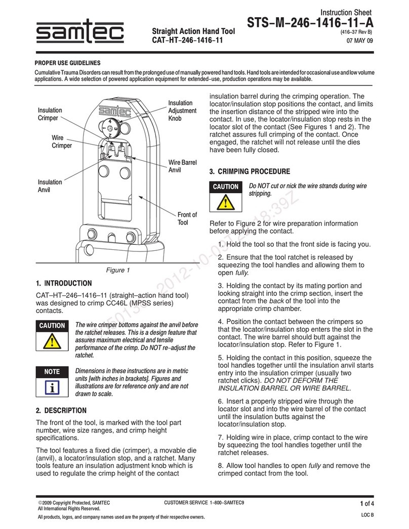 Samtec CAT-HT-246-1416-11 instruction sheet