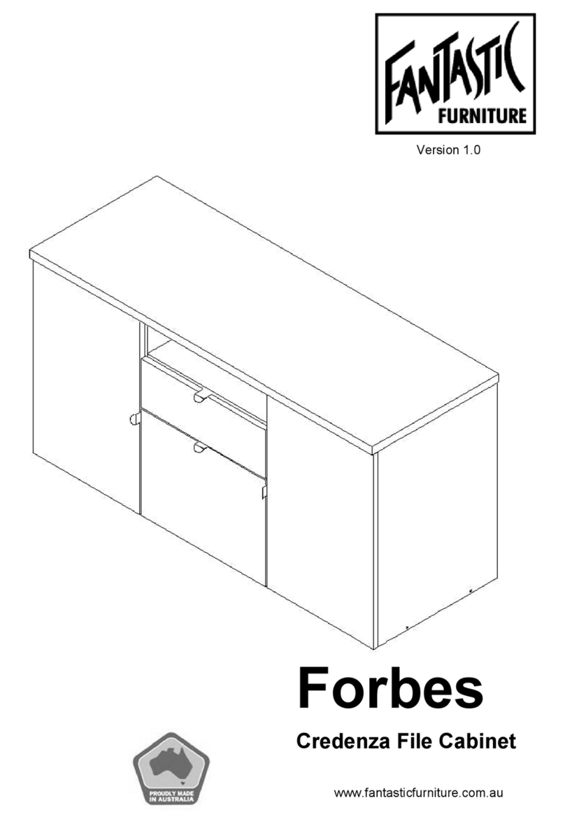 fantastic furniture Forbes Credenza File Cabinet manual