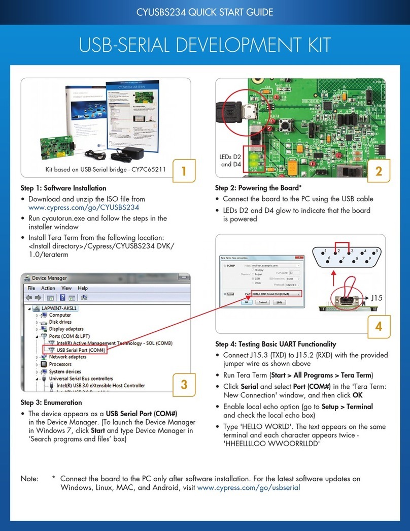 Cypress CYUSBS234 User manual