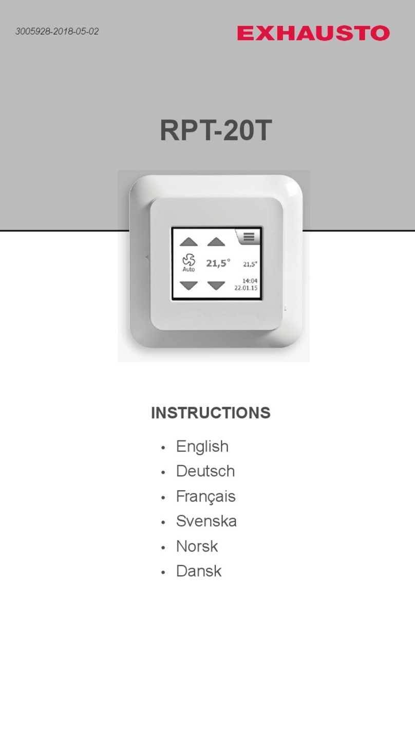 Exhausto RPT-20T User manual