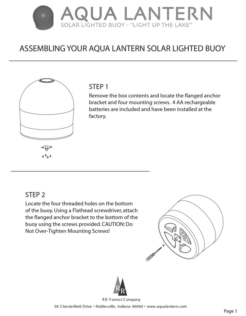 R.R. Forrest AQUA LANTERN manual R.R. Forrest AQUA LANTERN manual
