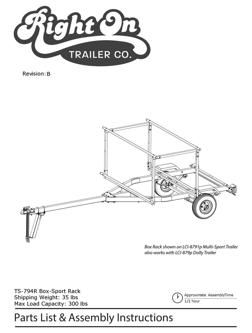 Right On TS-794R Parts List & Assembly Instructions