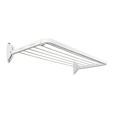 DAYTEK Laundry Quick Lock Fold Down Clothesline installation instructions