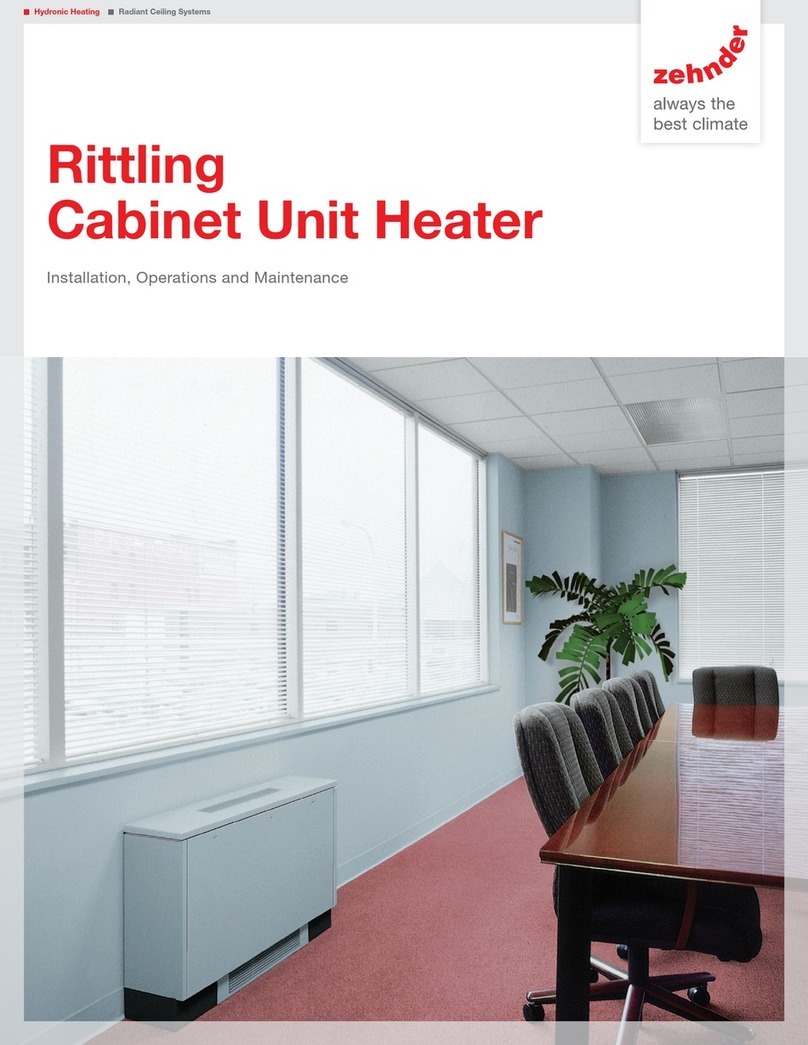 Zehnder Rittling RW Series Installation, operation and maintenance