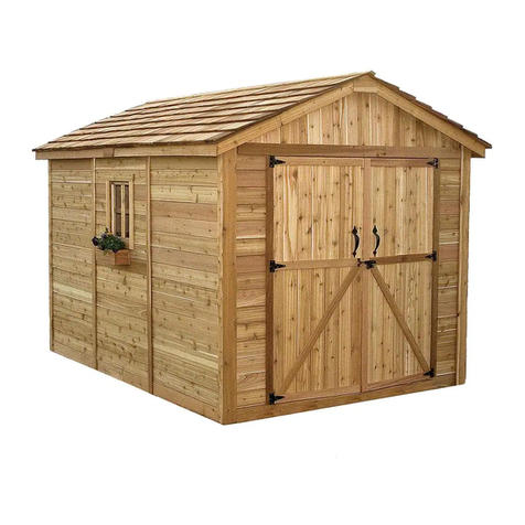 OLT 8x12 SpaceMaker Garden Shed User manual