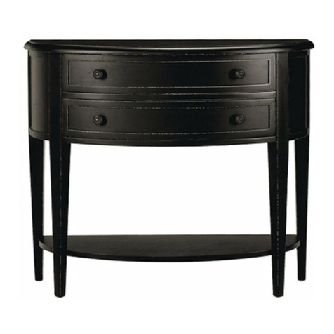 Ballard Designs Newport Demilune Table with Shelf TC352 manual