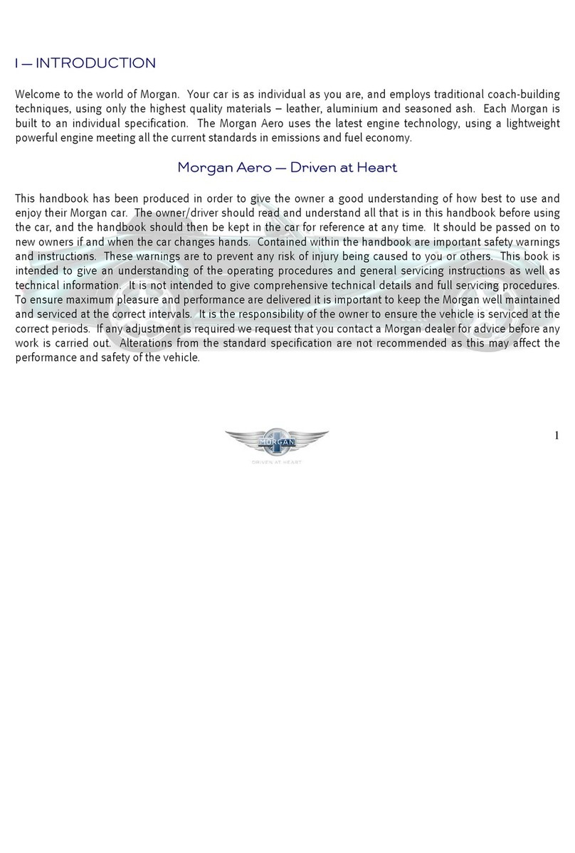 Morgan Morgan Aero User manual