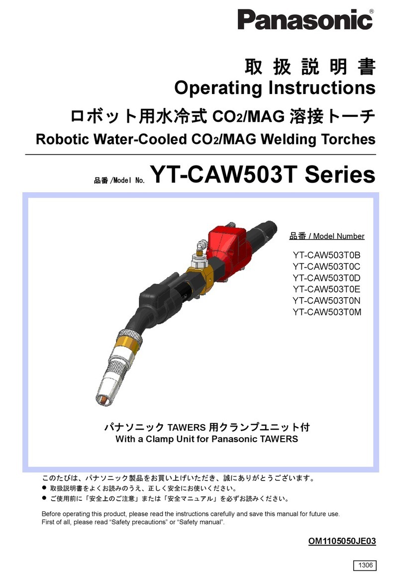Panasonic YT-CAW503T Series operating instructions