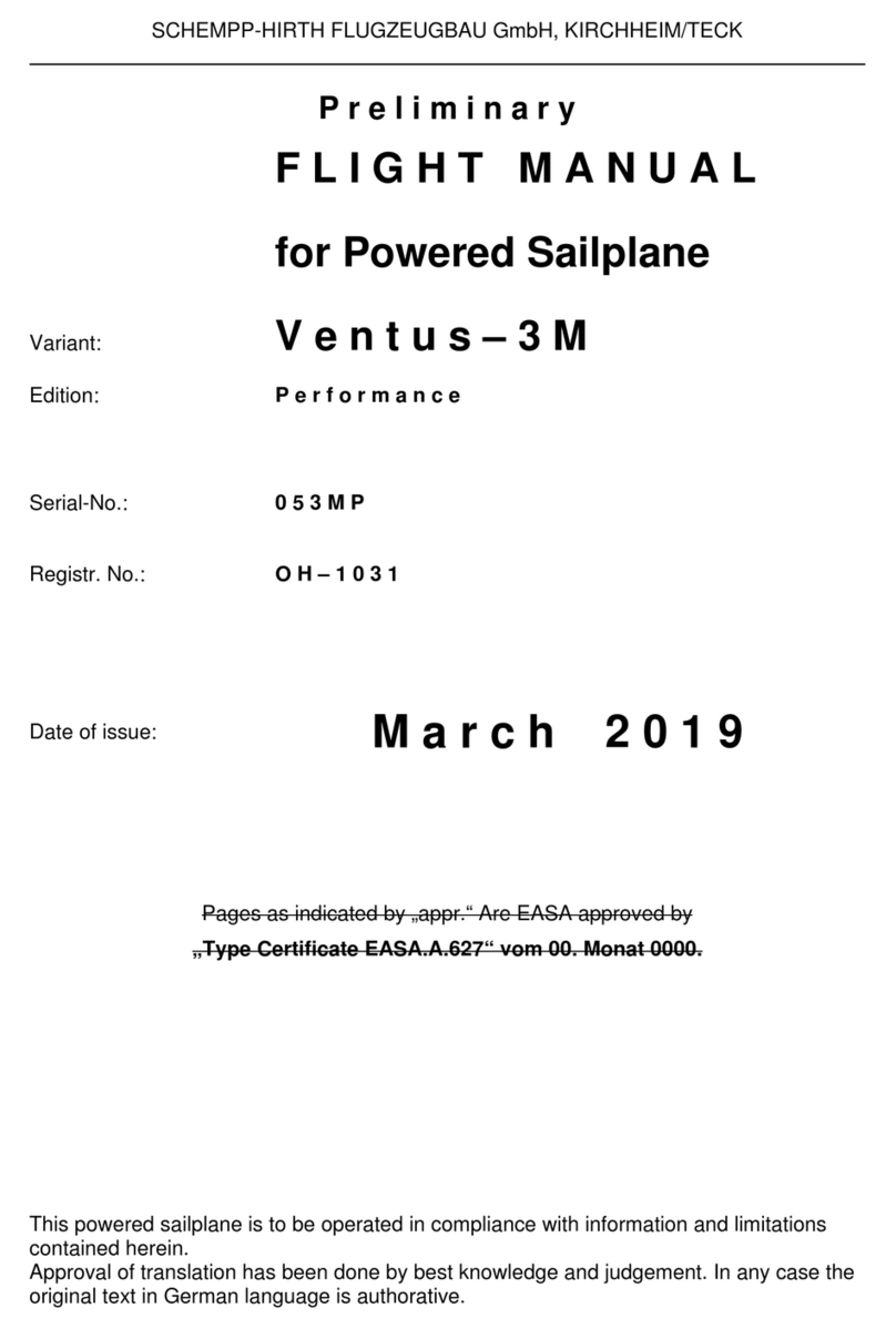 Schempp-Hirth Ventus-3M Performance Preliminary Flight Manual