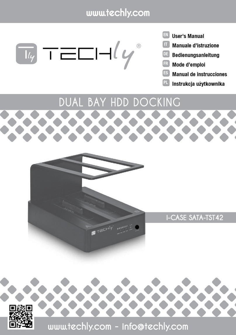 Techly I-CASE SATA-TST42 user manual