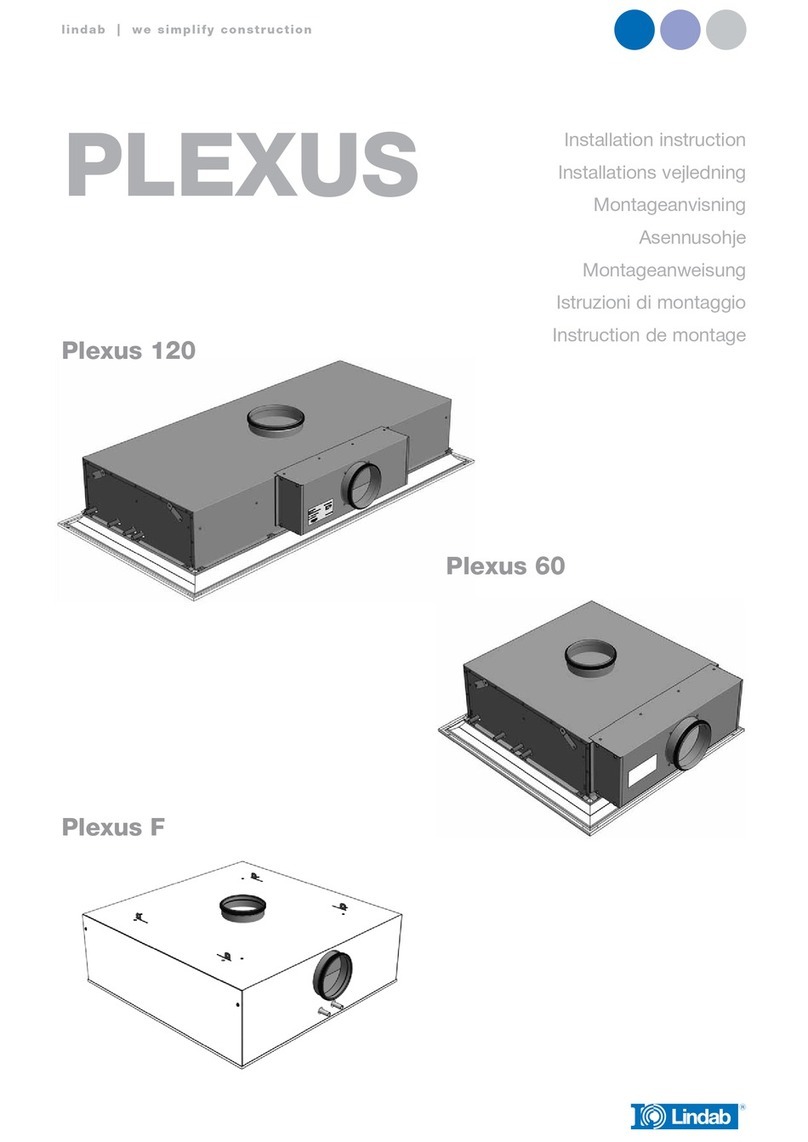 Lindab Plexus Series User manual
