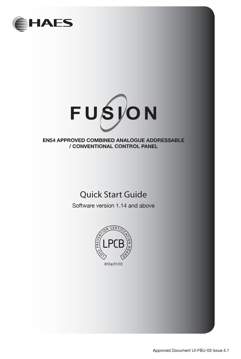 Haes FUSION 0832-CPD-1431 User manual