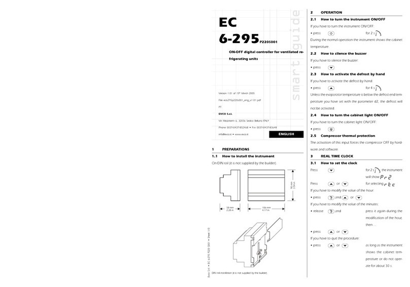 Evco EC 6-295 User manual