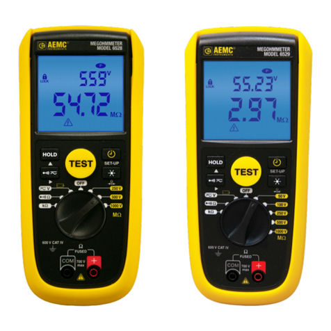 Chauvin Arnoux AEMC True Megohmmeter 3528 user manual
