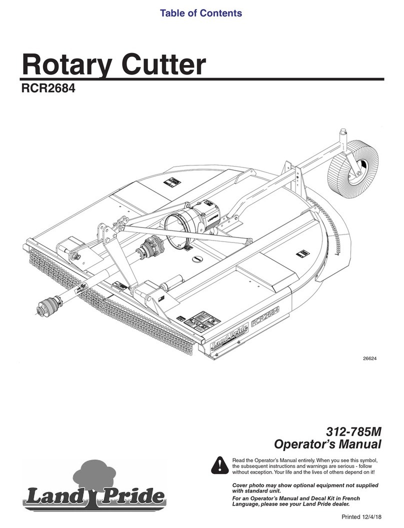 Land Pride Rotary Cutter RCR2684 User manual