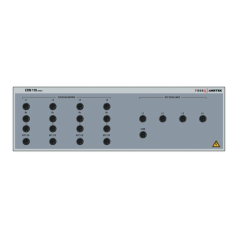 Ametek CDN 118A Series operating manual