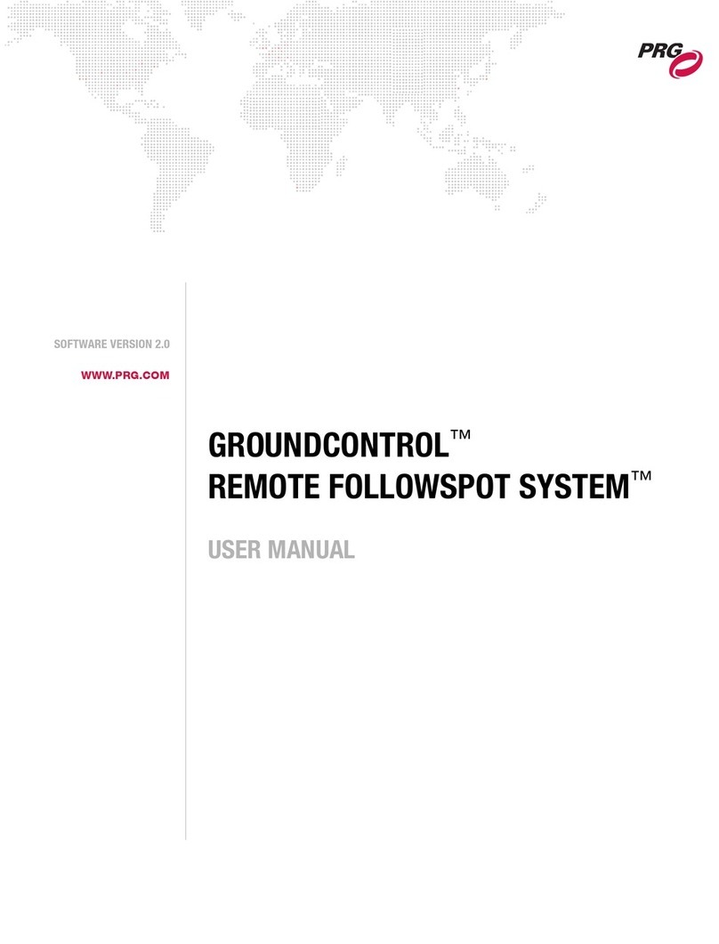 PRG GroundControl Remote Followspot System user manual