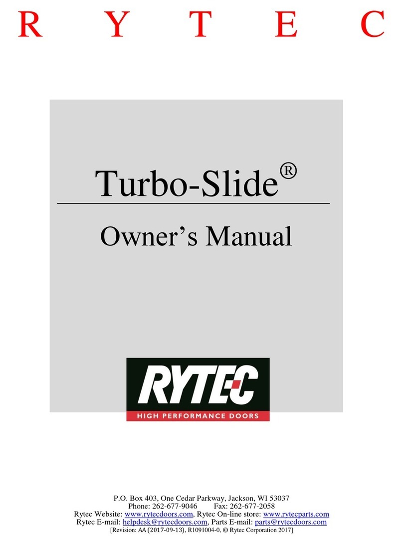 RYTEC Turbo-Slide User manual
