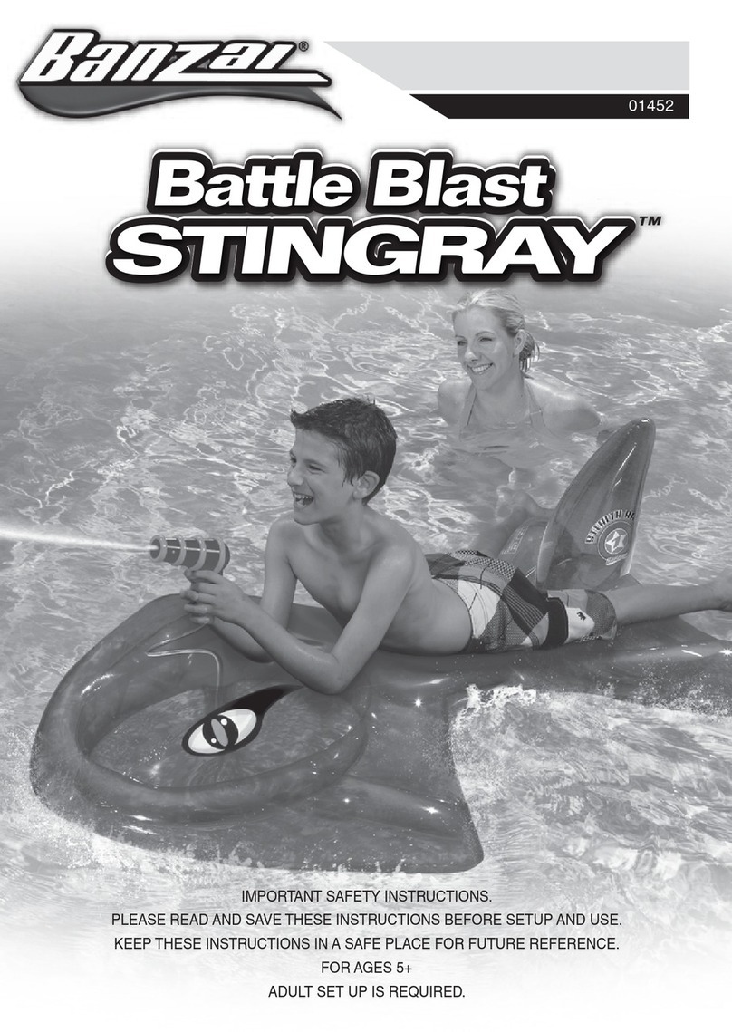 Banzai Battle Blast STINGRAY 01452 manual