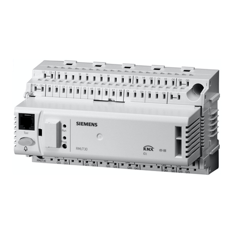 Siemens Synco 700 Series Operator's manual