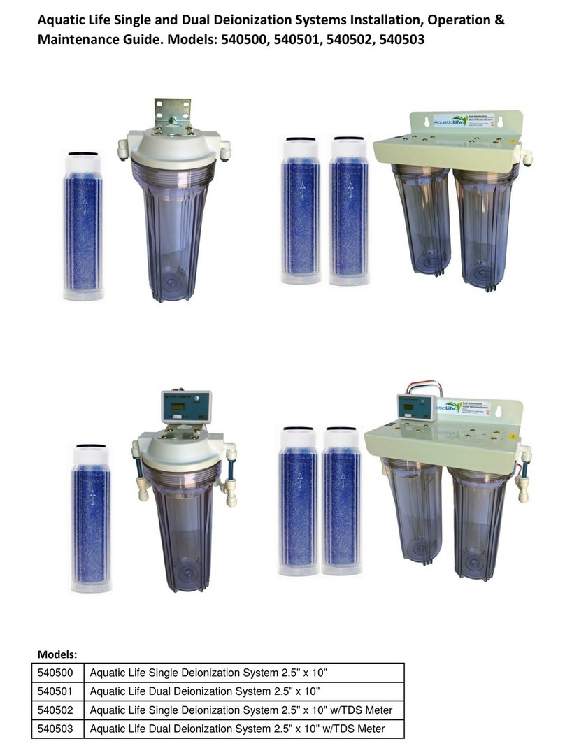 AquaticLife 540500 Installation, operation, maintenance guide