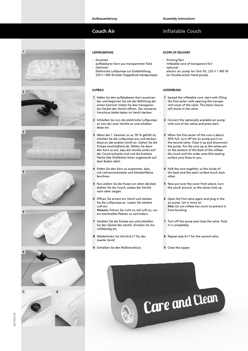 Sachsen Fahnen Couch Air Assembly instructions Sachsen Fahnen Couch Air Assembly instructions