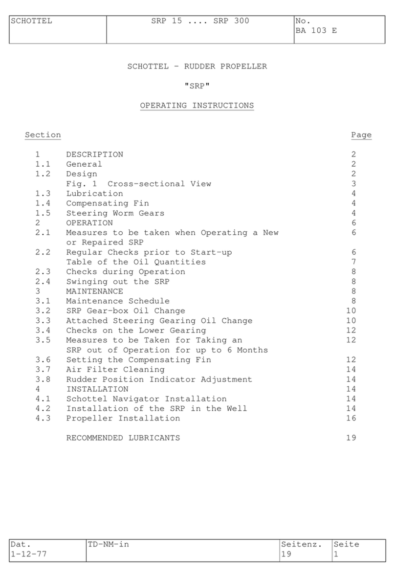 SCHOTTEL SRP Series operating instructions