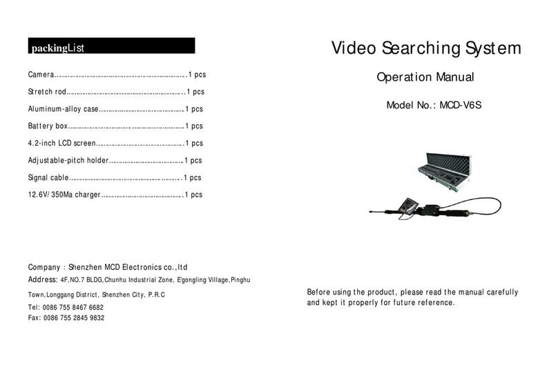 Shenzhen MCD Electronics MCD-V6S Operation manual