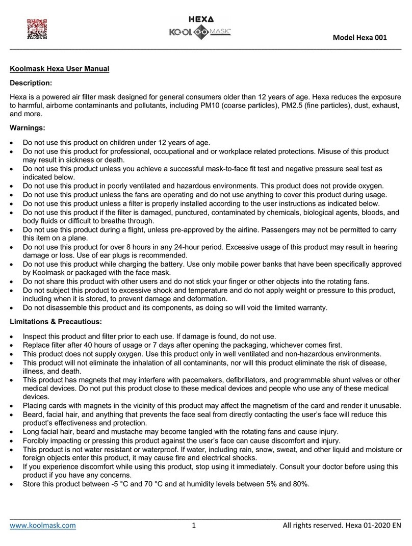 Koolmask Hexa 001 user manual