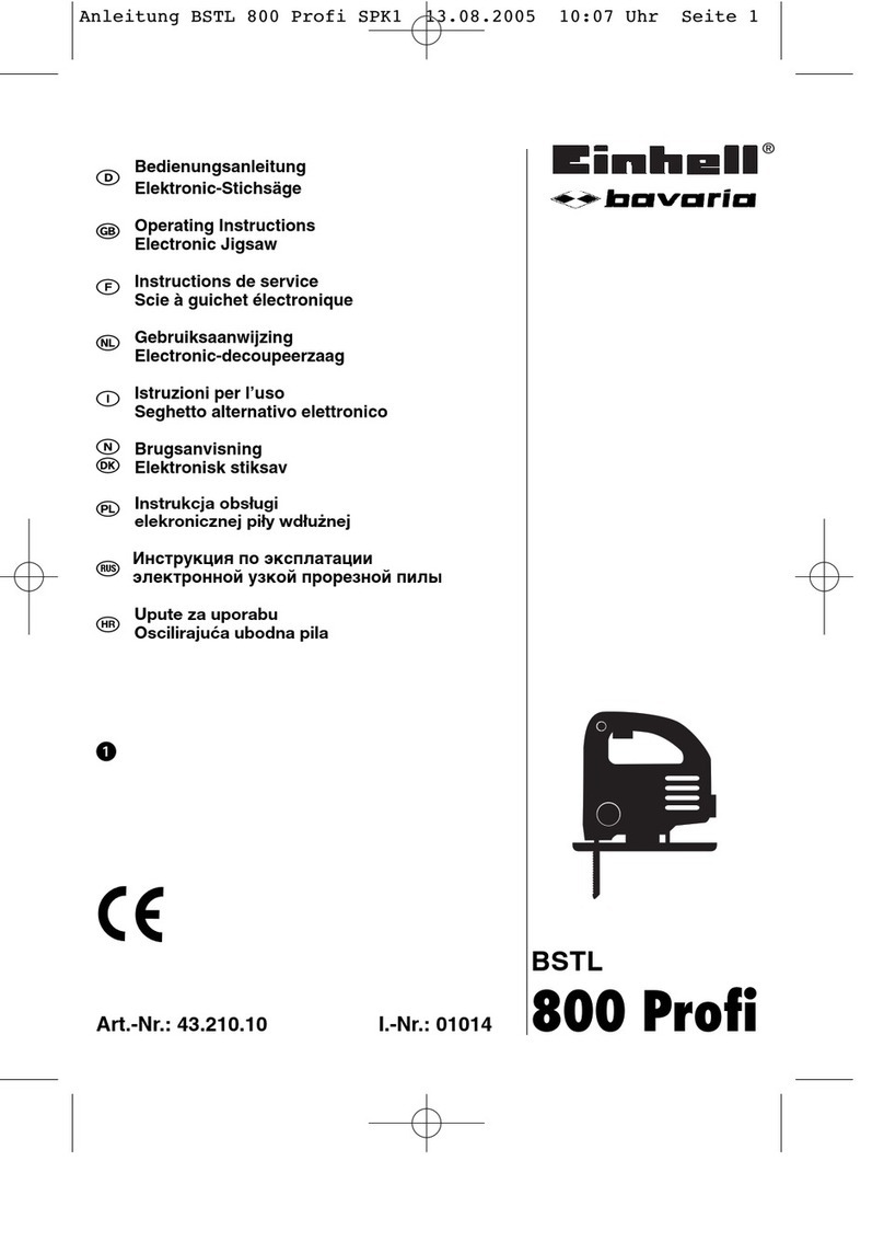 EINHELL Bavaria BSTL 800 Profi User manual
