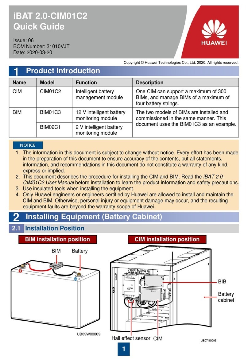 Huawei iBAT 2.0-CIM01C2 User manual