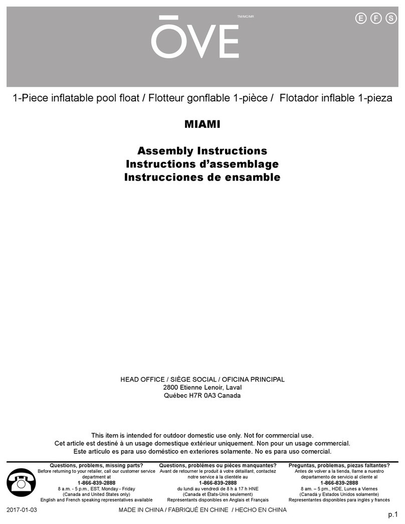 OVE MIAMI User manual