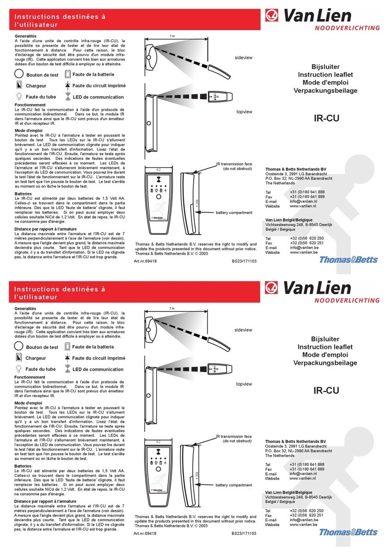 Van Lien IR-CU User manual